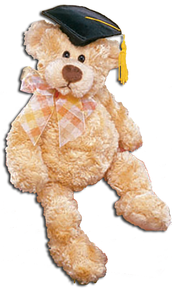 Gund Plush Manni Graduate Teddy Bear with Bow
- a black cap with tassel are on his head
- made from an ultra soft plush material