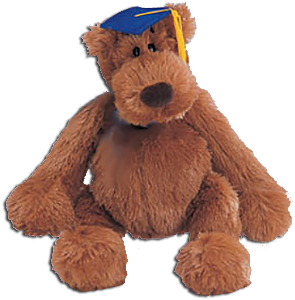 Gund Plush Graduation Slacker Junior Teddy Bear with Blue Cap with Yellow Tassel
- soft and cuddly brown teddy bear with a plump belly
- safe for children