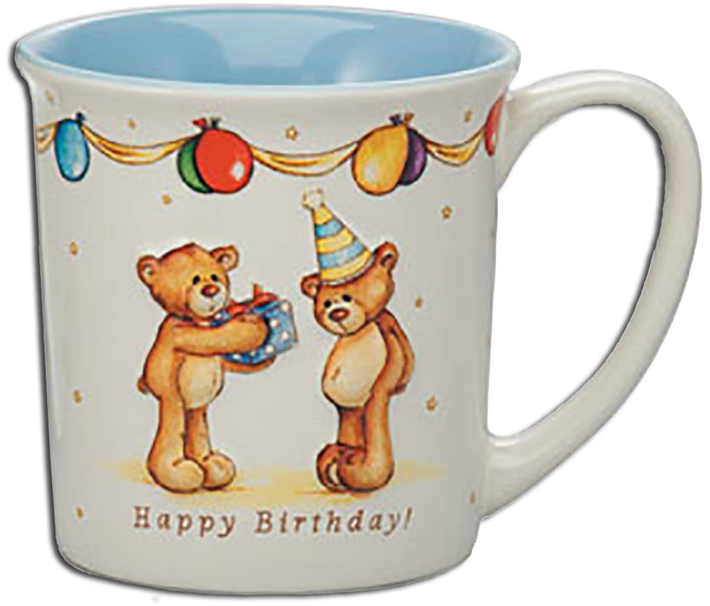 Gund has made adorable Teddy Bear Ceramic Mugs with Thinking of You Wishes for Birthdays!
