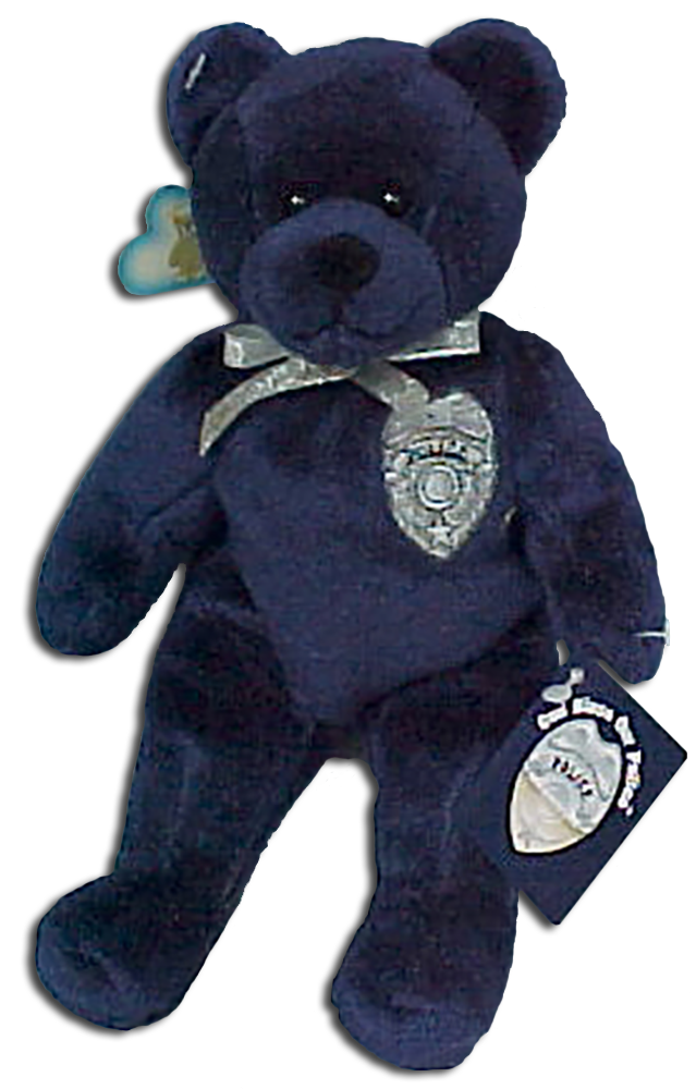 God Bless our heroes! Holy Bears God Bless Firefighters and Police officer teddy bears are adorable. Made from a soft plush fabric with embroidered badges replicated from the originals. 