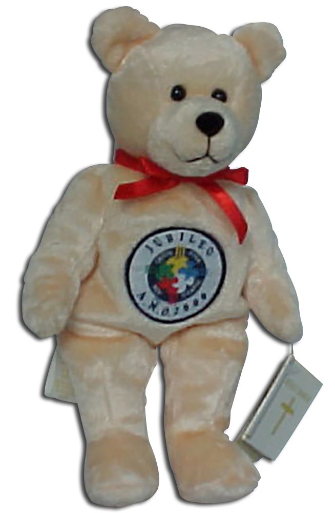 A Christian gifts for the New Millennium. These adorable teddy bears were made by Holy Bears and were made to celebrate the new millennium!