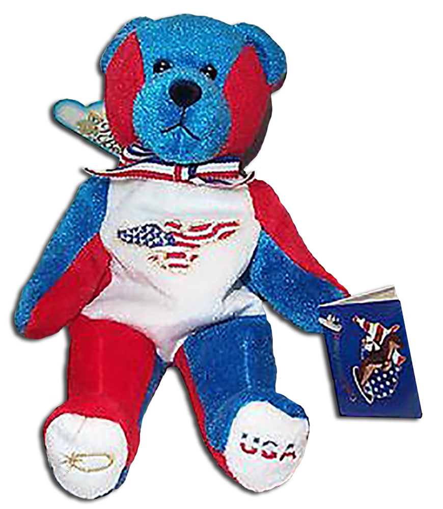 Patriotic Holy Bears are adorable soft plush teddy bears with the theme of God Bless America.