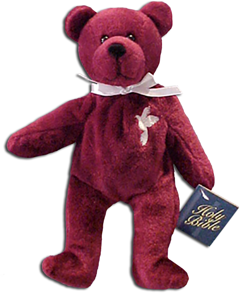 A Christian gift to celebrate a Confirmation. This adorable marroon teddy bear was made by Holy Bears and makes the perfect Confirmation gift!