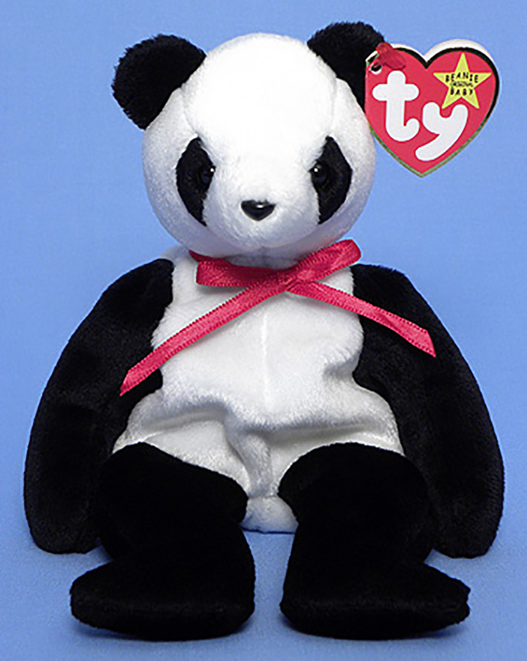 TY Beanie Babies are adorable Pandas full of beans.