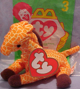 McDonald's TY Teenie Beanies Babies Twigs Giraffe