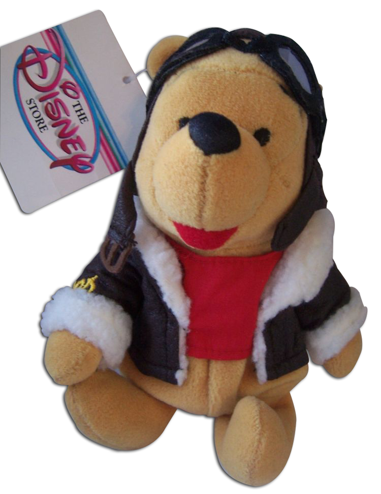 Dressed Up Winnie the Pooh Disney Store Bean Bags