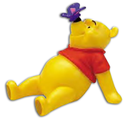 Disney's Figurine Pooh with a Butterfly
