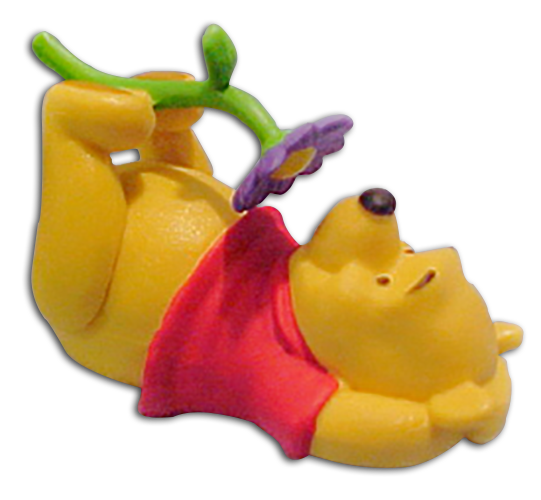Disney's Figurine Pooh with a Flower
