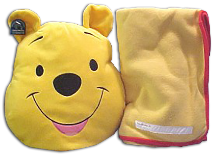 Winnie the Pooh and Tigger Toddler Blanket and Pillow Naptime Pals