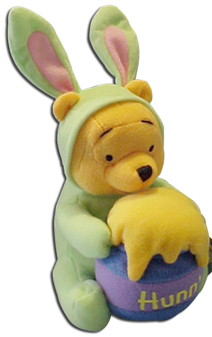 Easter Springtime Plush Winnie the Pooh and Friends