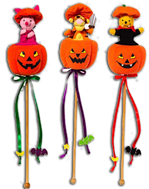 Winnie the Pooh and Friends Halloween Stick Puppets