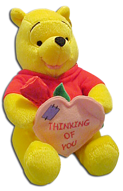 winnie the pooh valentine plush