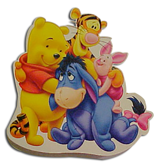 Winnie the Pooh and Friends Wooden Magnets
