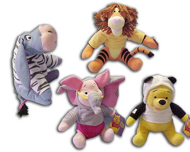 Clearance Sale on Winnie the Pooh and Friends as Zoo Animals